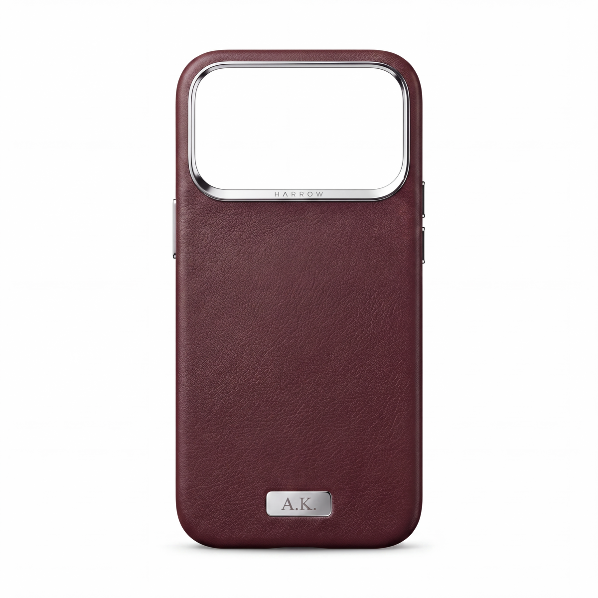 Leather Case for iPhone 18 Pro — Burgundy